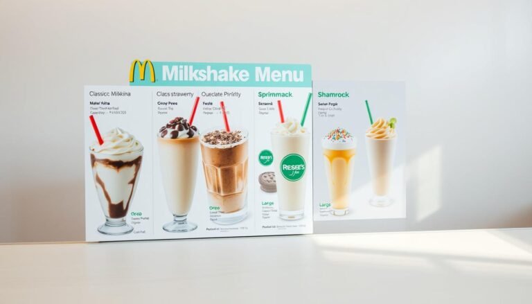 mcdonald's milkshake menu