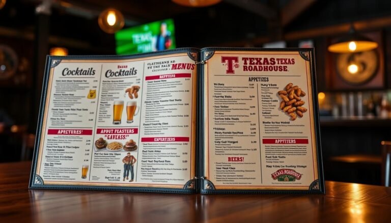 texas roadhouse bar menu